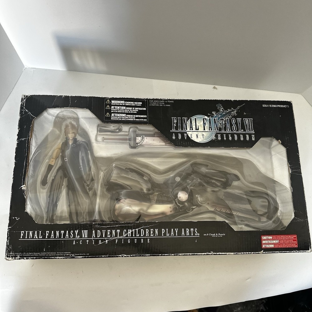 Final Fantasy VII Advent Children - Cloud & Fenrir Figure no.0 (Play Arts, 2005)